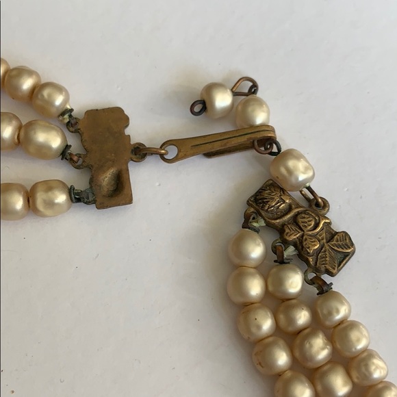 Antique pearl necklace choker - Picture 3 of 6